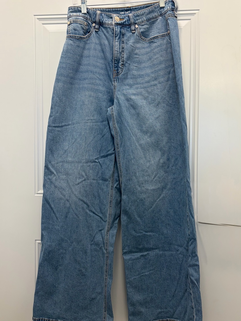 On 34th Wide-Leg Women’s Jeans in Light Blue Size 10